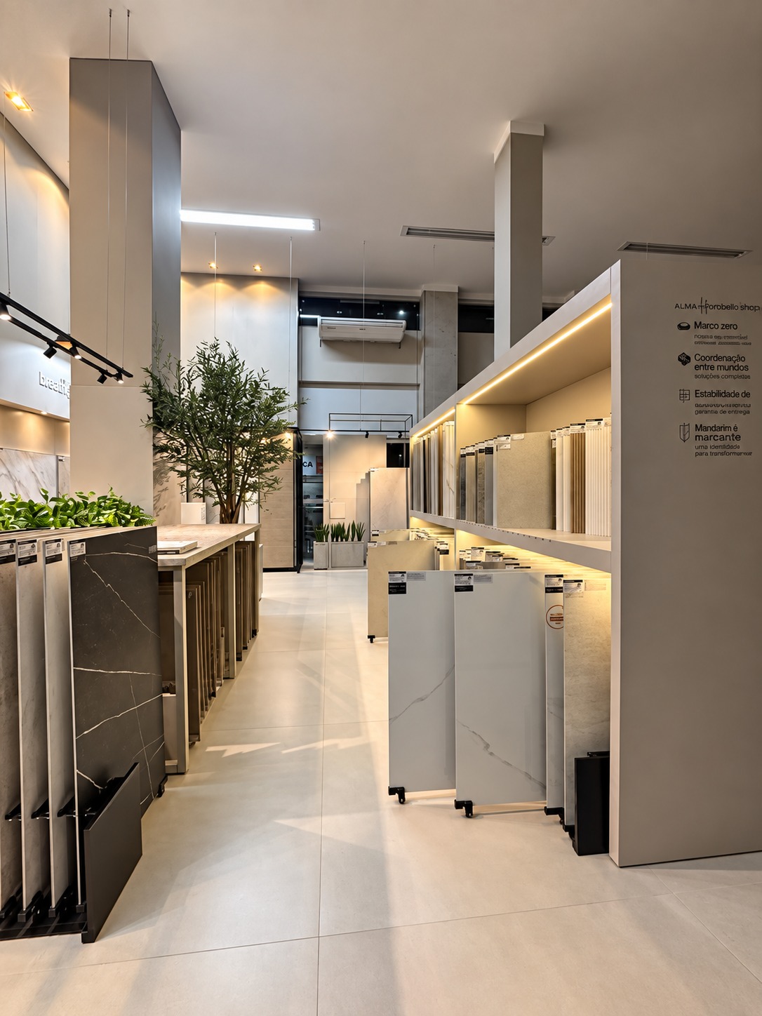 Showroom piso Bianco