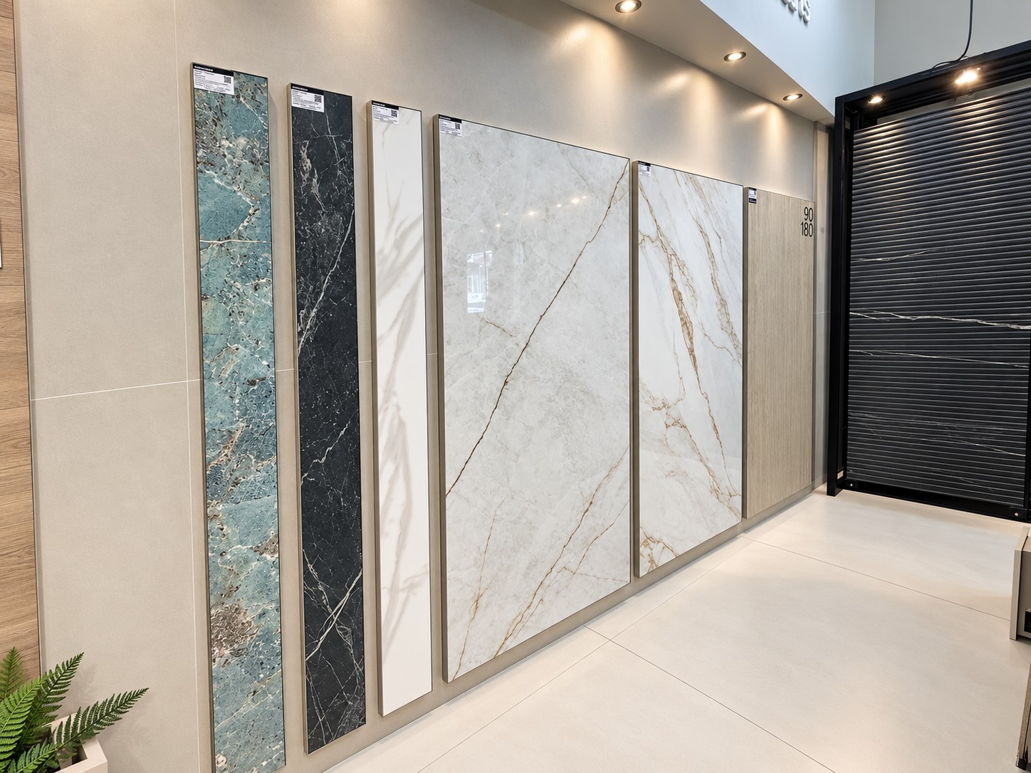 Painéis de porcelanato Galleria Bianco