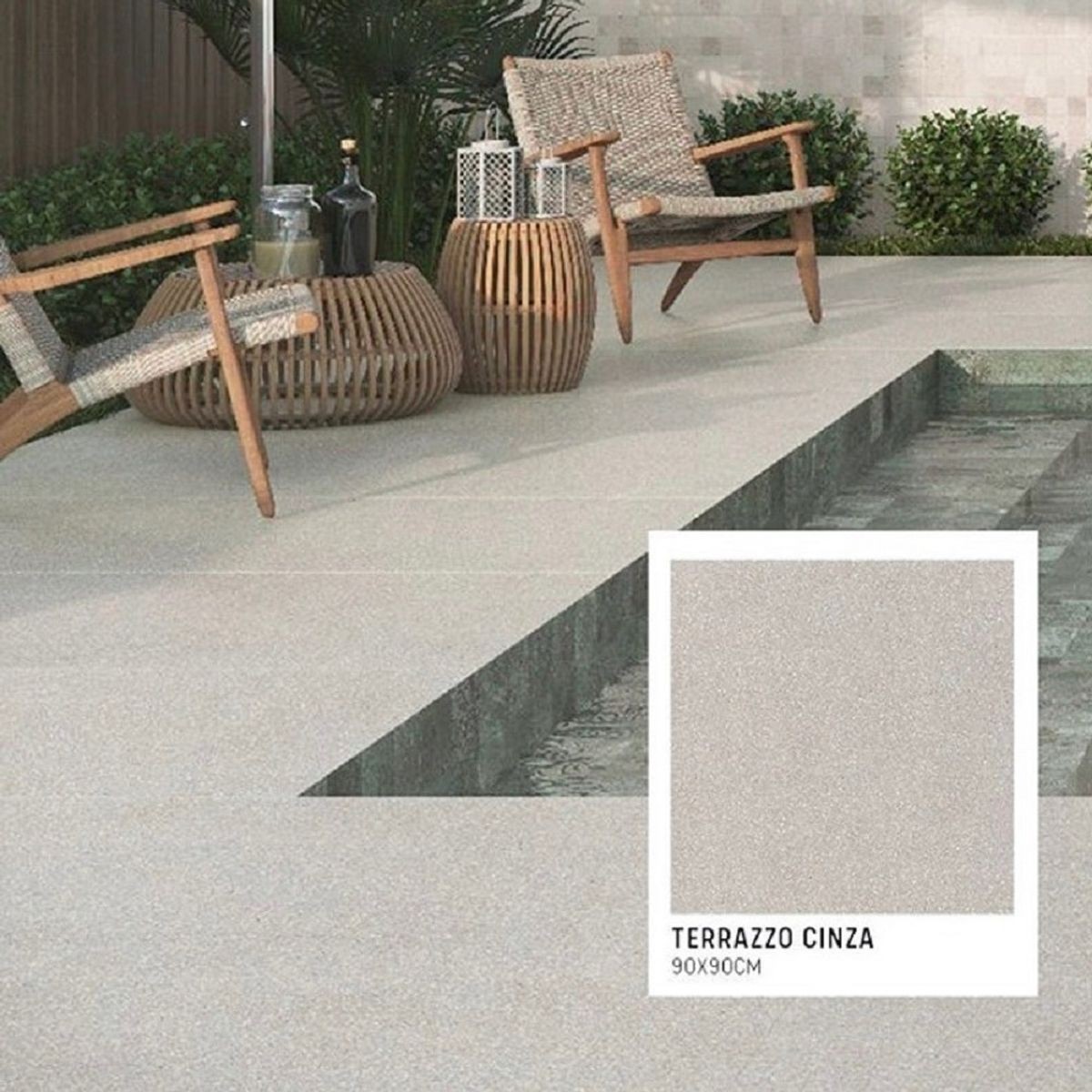 Terrazzo Cinza Eliane